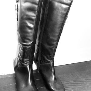 Black tall boots